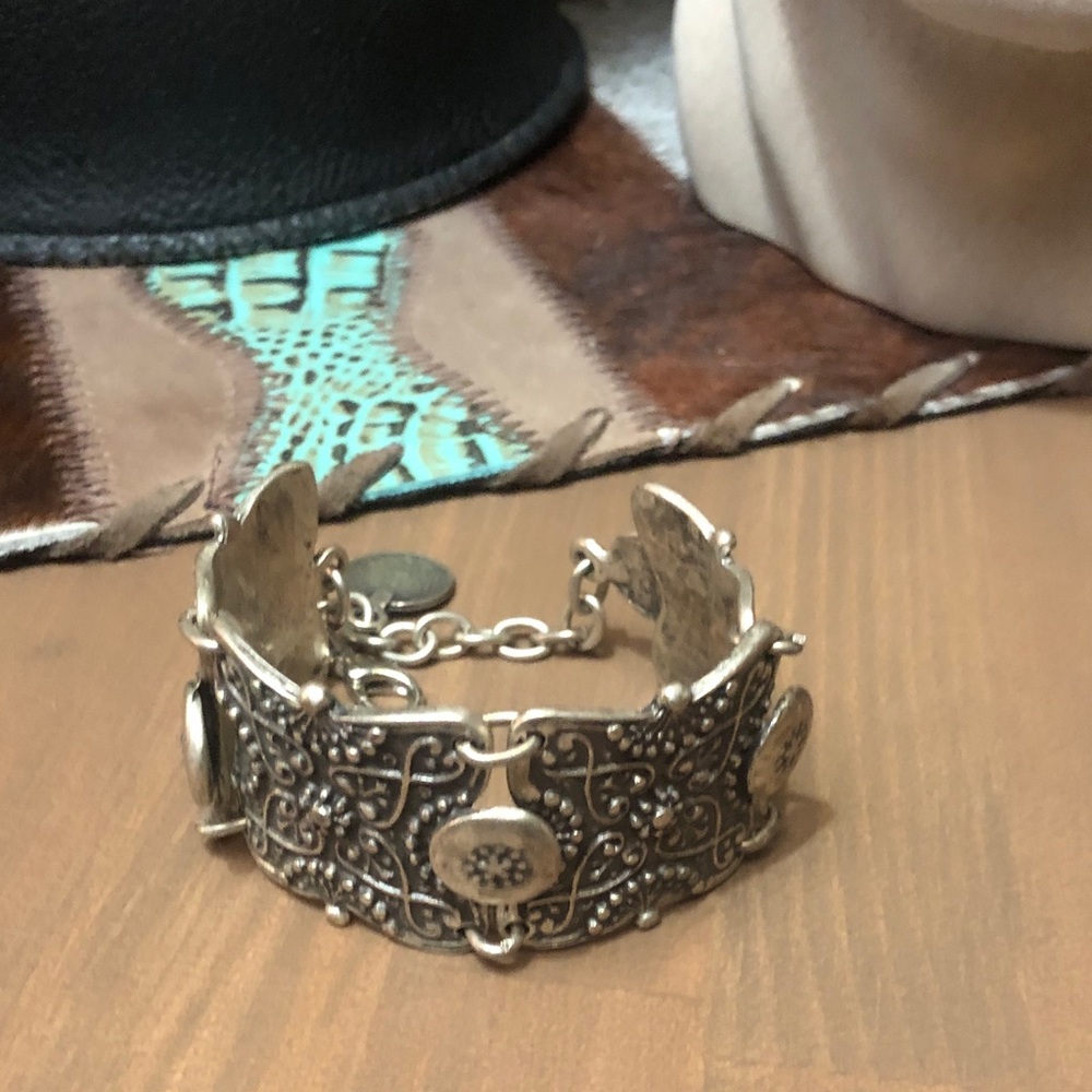 Silver Floral Bracelet
